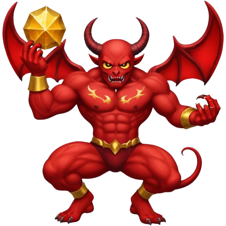 glitter fallen demon evil emoji