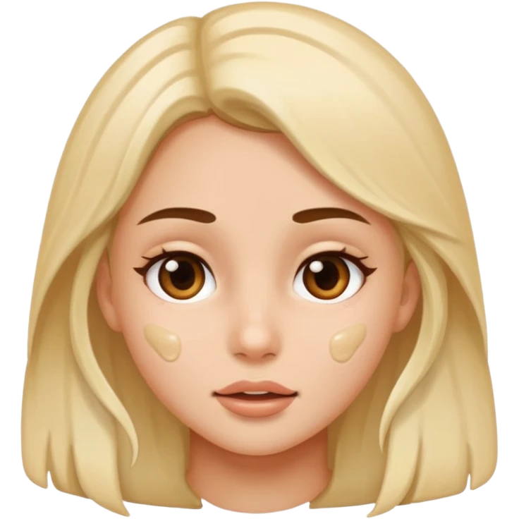 Girl semen cum on face emoji