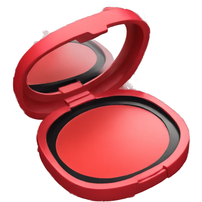 Red makeup compact  emoji