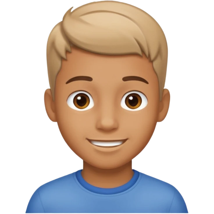a boy with taper fade hair emoji
