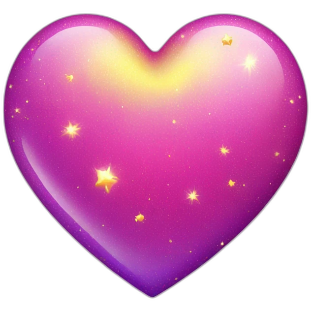 pink-and-purple-heart-with-yellow-sparkles emoji