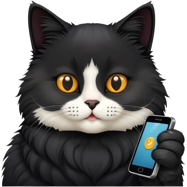 Cat phone 69 emoji