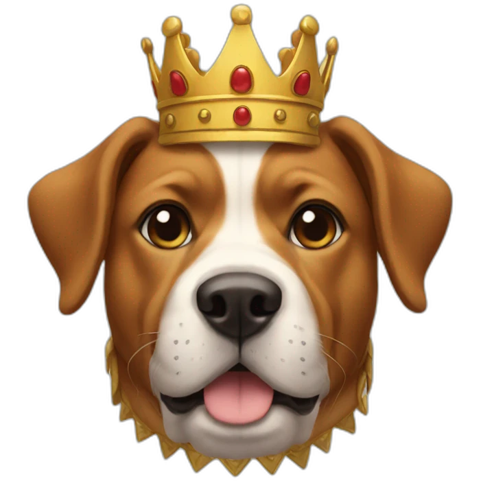 dog king emoji