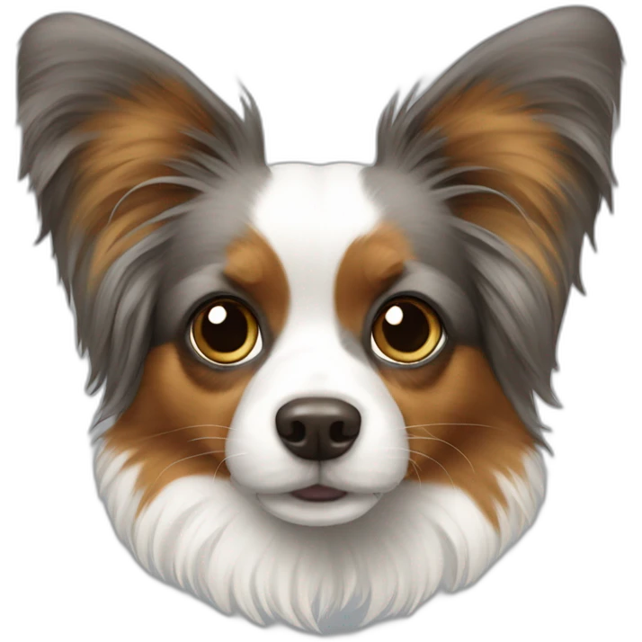 Papillon gris emoji