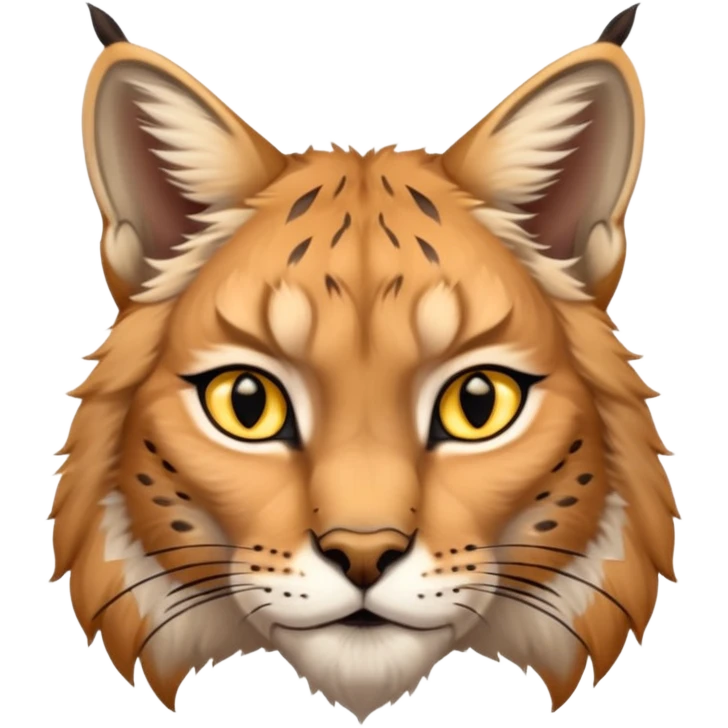 A high-resolution photo-realistic digital illustration of a majestic lynx, chest upward A high-resolution, photo-realistic digital illustration of a majestic young Eurasian lynx, shown from the shoulder upwards with markings emoji
