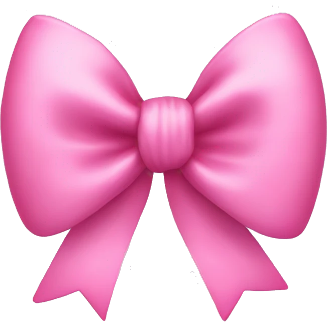 pink bow emoji