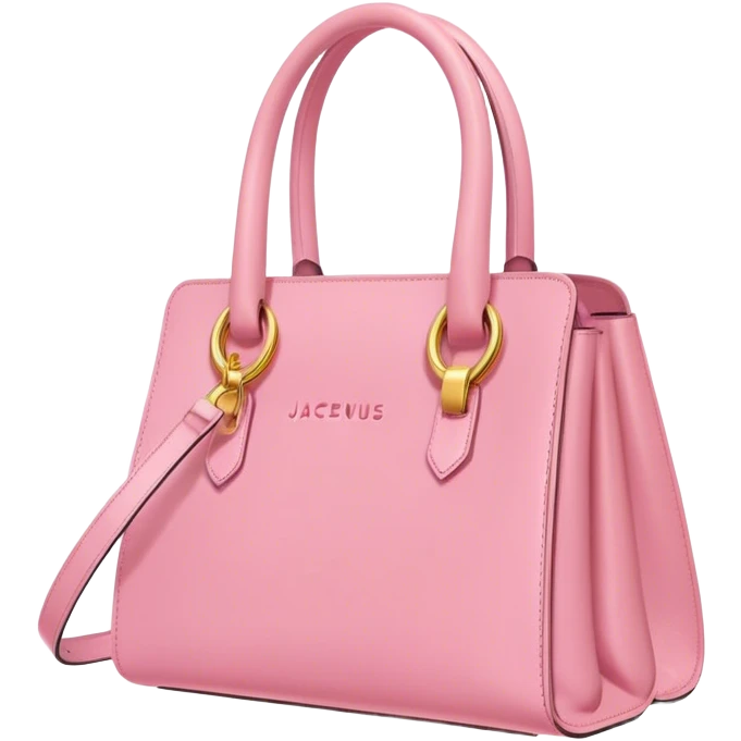 pink jacquemus brand bag emoji