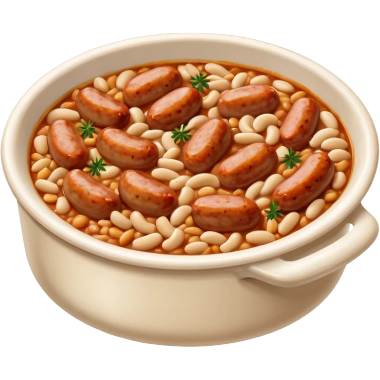 cassoulet avec saucisse emoji