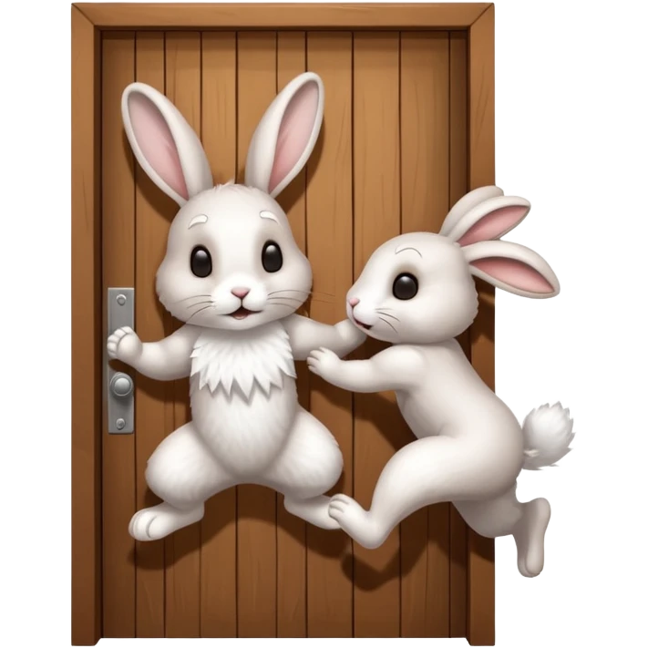 I want the alliance leader to kick me out of the alliance and close the door, so that they both look like rabbits. emoji