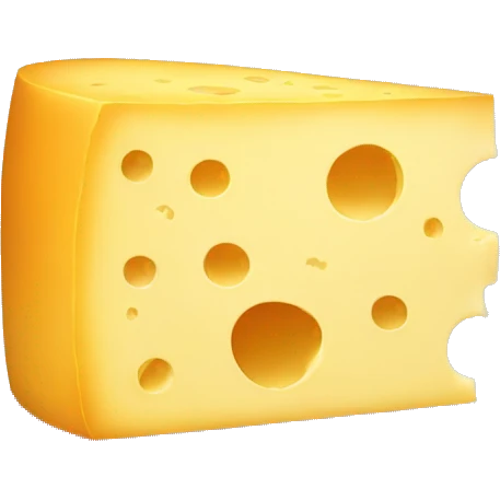 cheese with hidden mouth emoji