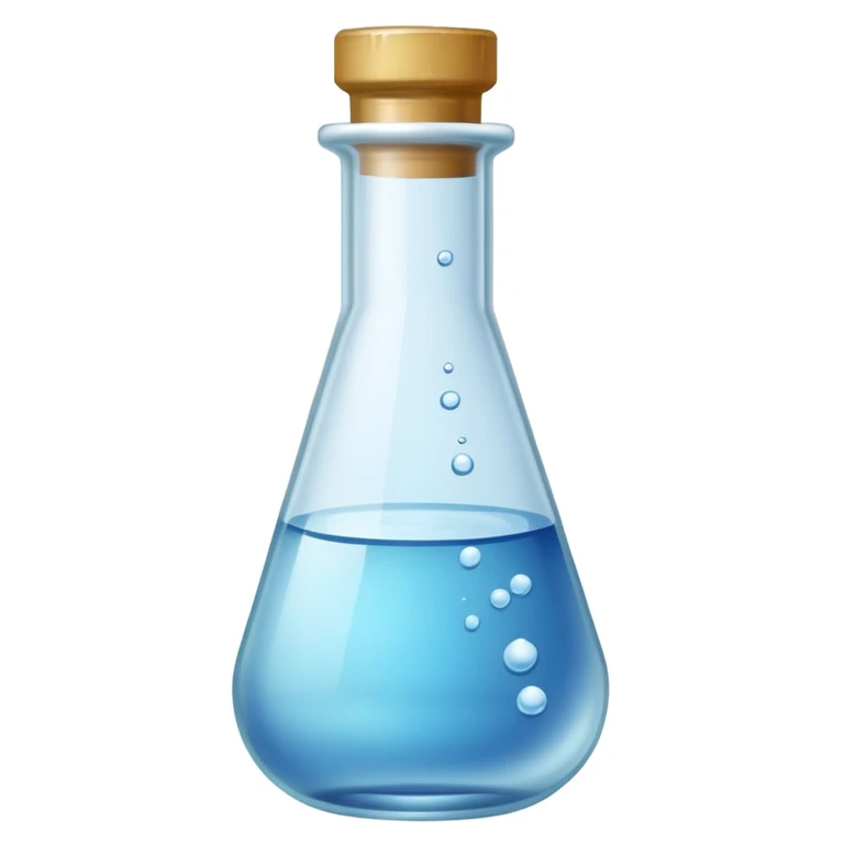 Create hd image of the glass vial contains the water and NMP solvent with boron, MoS2 and WS2 powders in it

 emoji