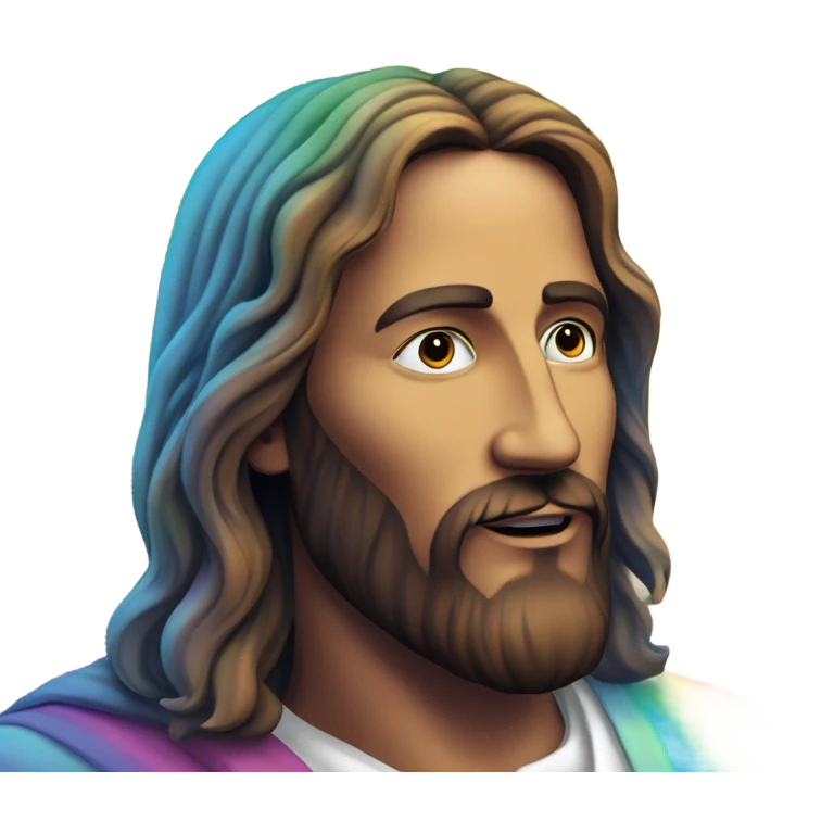Rainbow jesua emoji