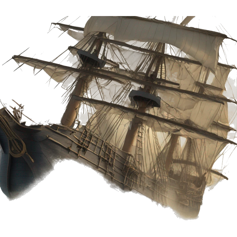 photorealistic england frigate  XVII 
century emoji