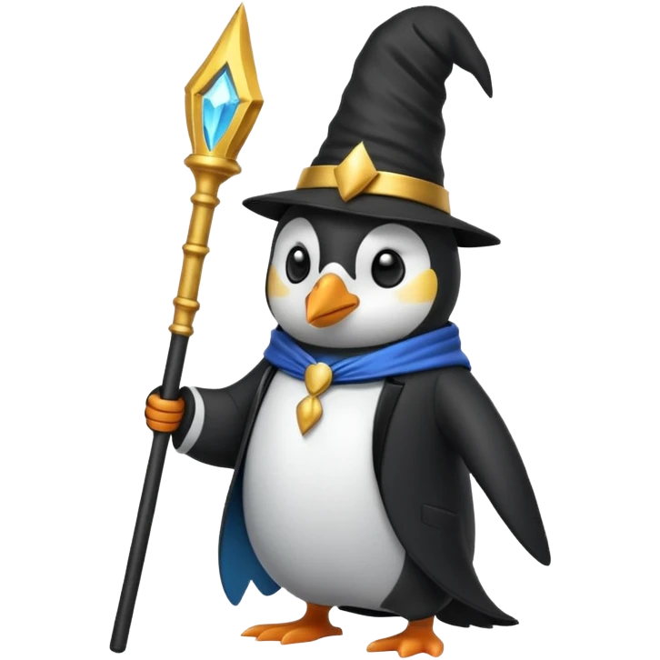 Penguin Wizard emoji