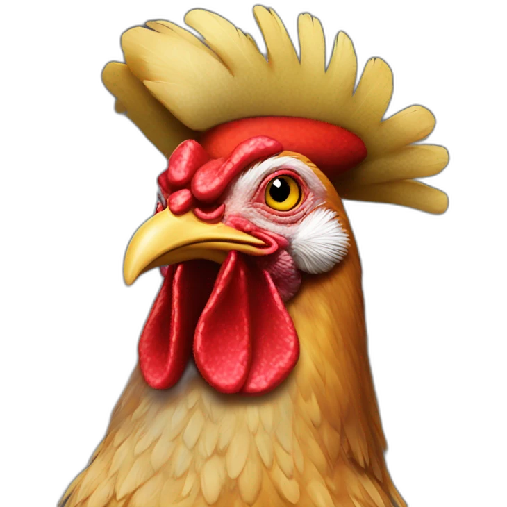 Blackhat chicken emoji
