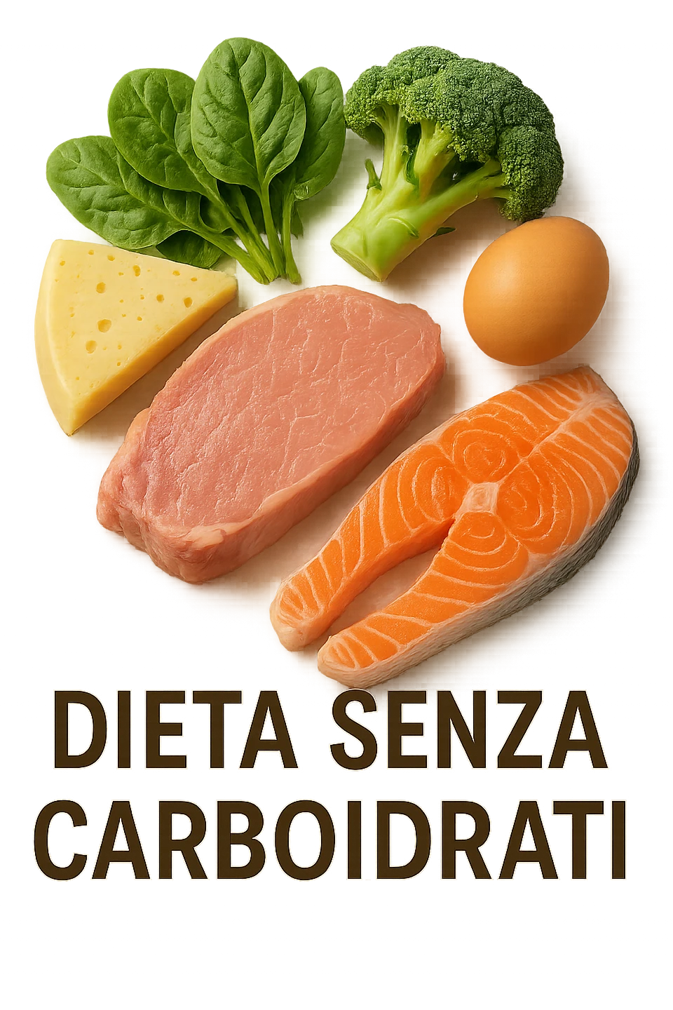 Dieta senza carboidrati rappresentata in italiano, immagine realistica emoji