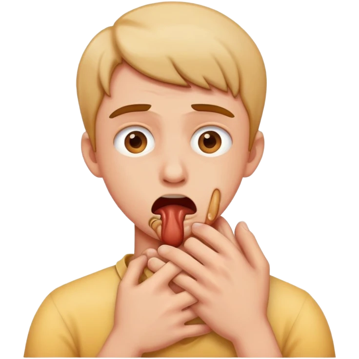 Person choking  emoji