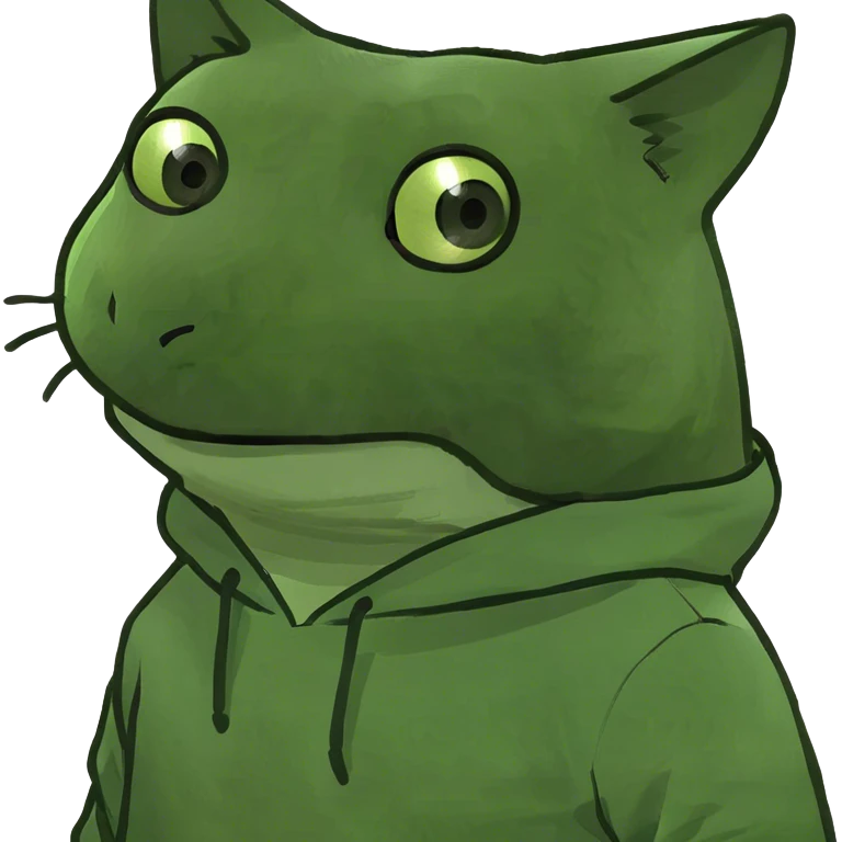 Cat with hoodie emoji