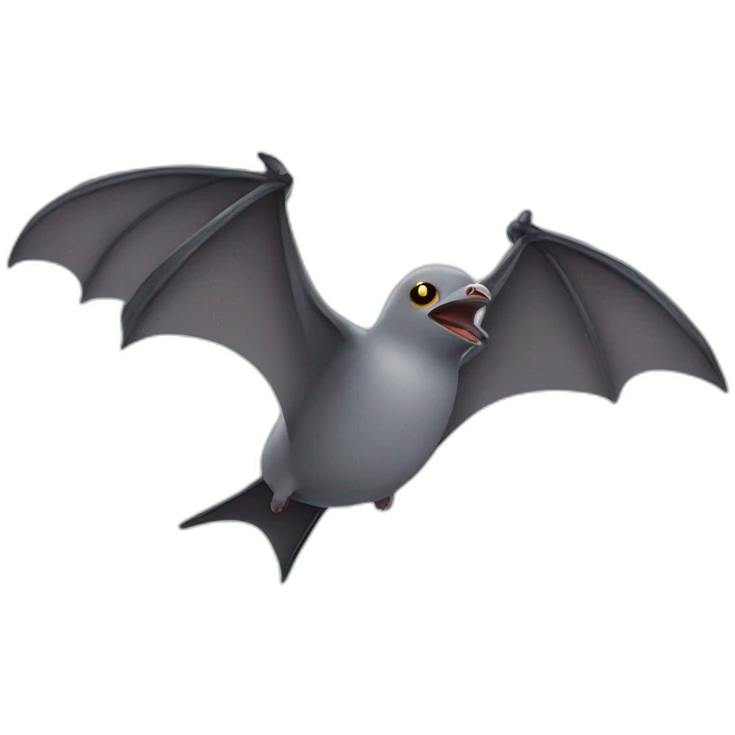 bat seagull emoji