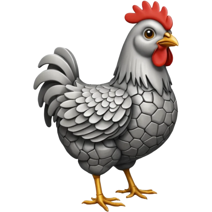 stone metal chicken emoji