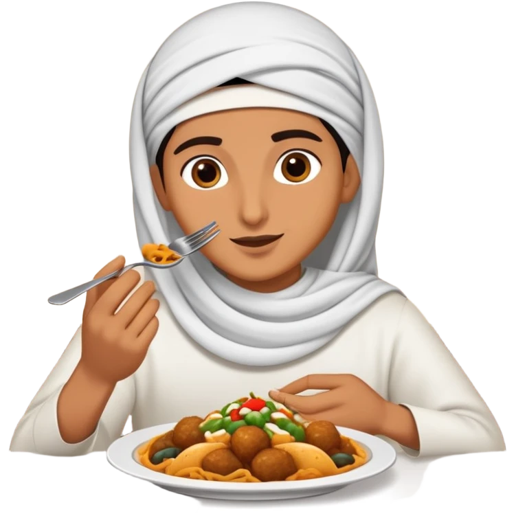 Arabic eat emoji