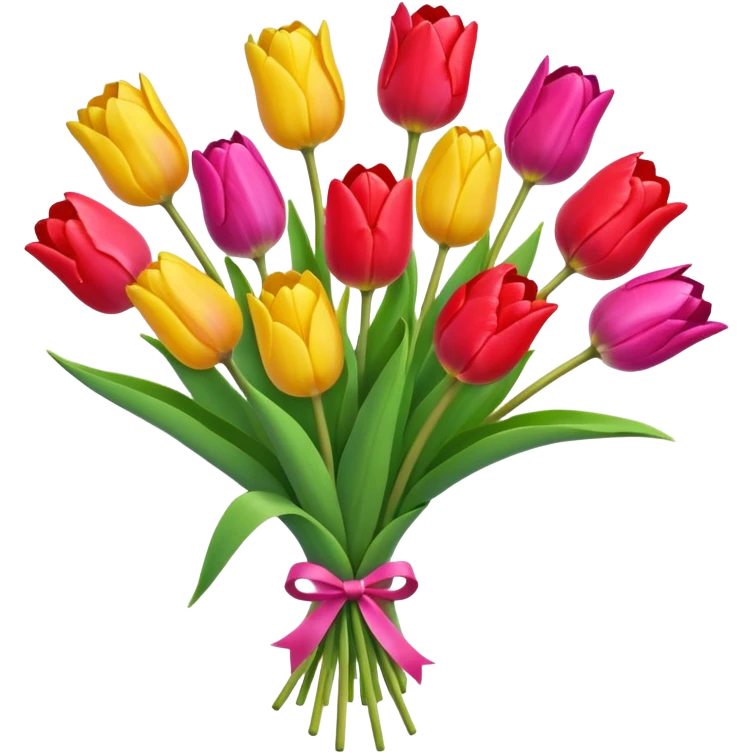 Tulipan csokor emoji