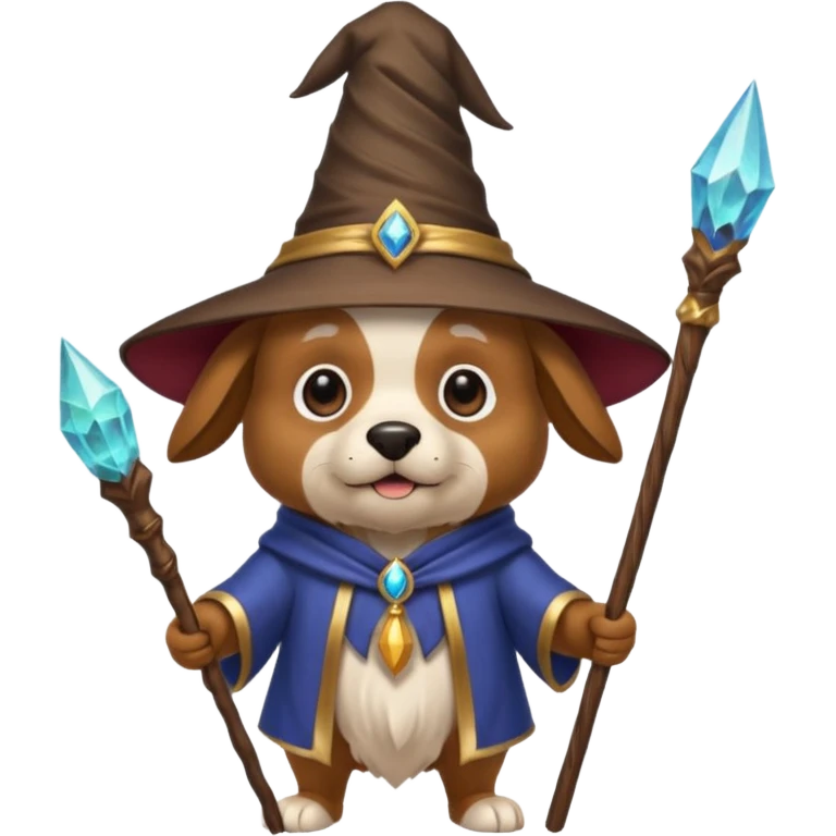 Dog wizard emoji