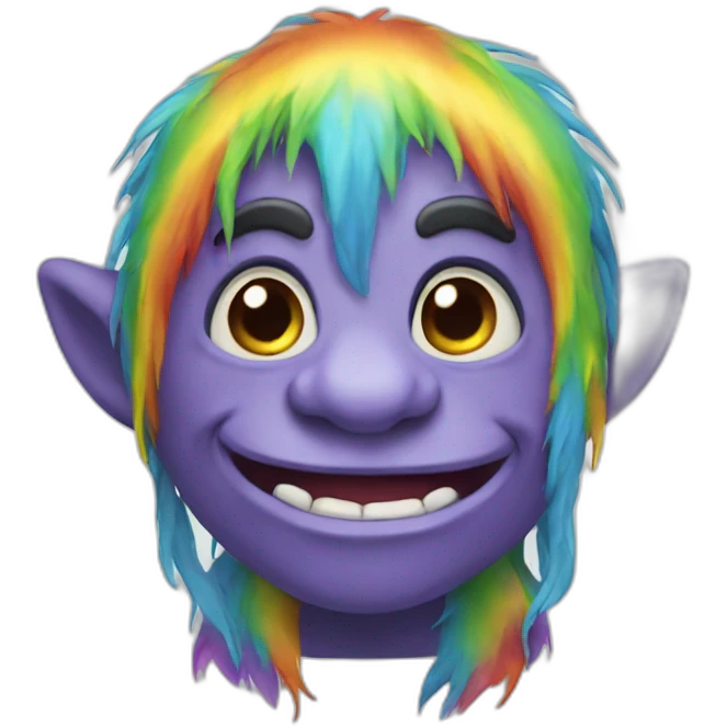 rainbow troll emoji