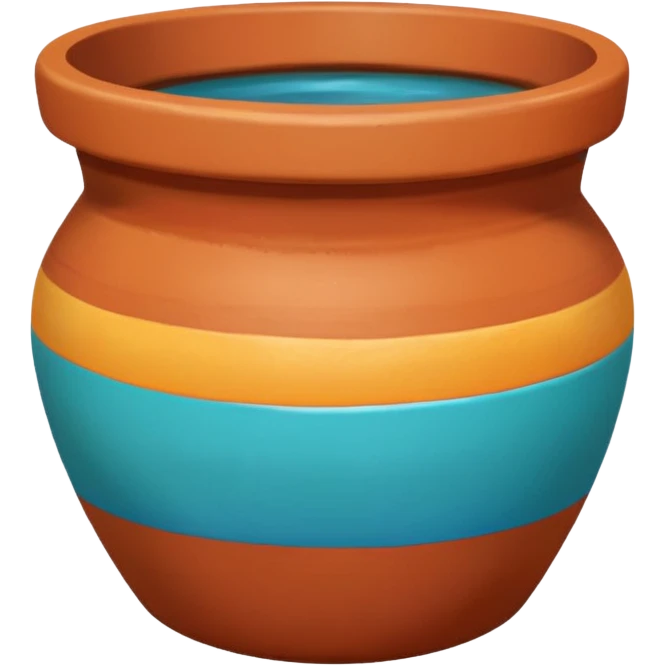 Painted Clay Pot emoji