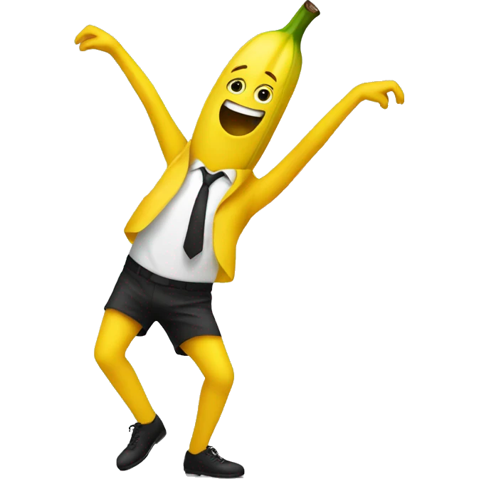 A dancing banana emoji