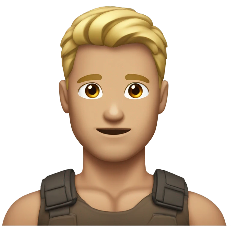 Blond men brown eyes muscular talking whit brown hair men brown eyes  emoji