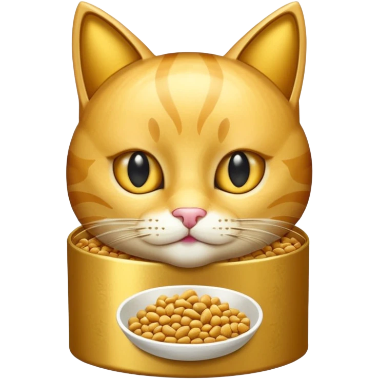 gold cat food package emoji