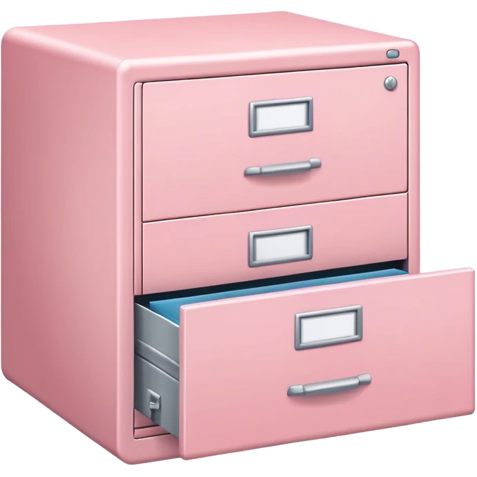 light pink filing cabinet emoji