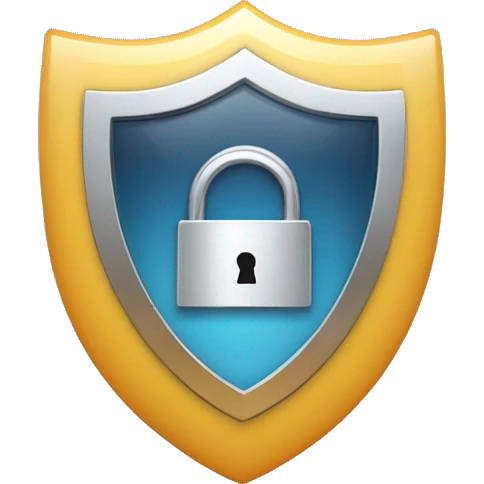 Create an emoji for an account verification service named 'KYC'. The emoji should include elements that represent security, trust, and verification, such as a shield, checkmark, or a lock. emoji