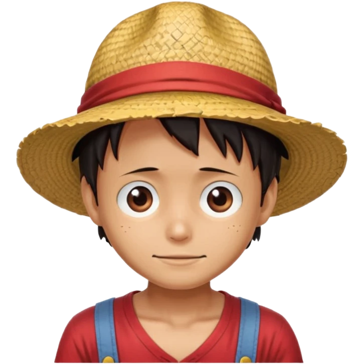sombrero de paja de luffy emoji