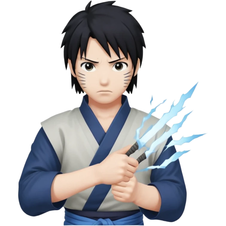 Sasuke on pose attack emoji