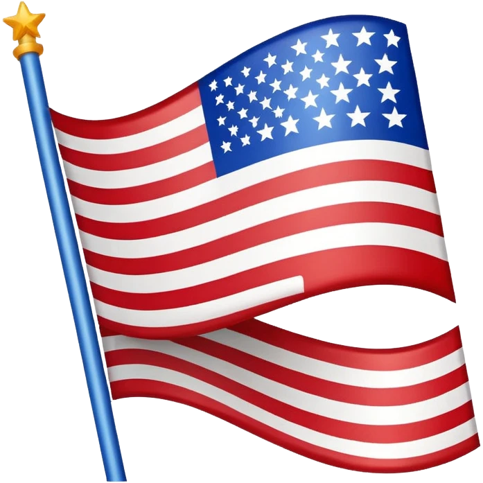 Fourth of July flag  emoji