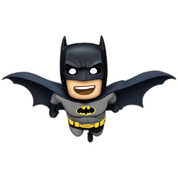 Flying batman emoji