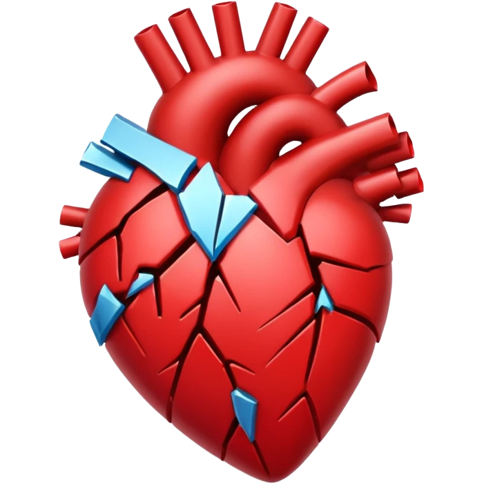 A heart broken  emoji