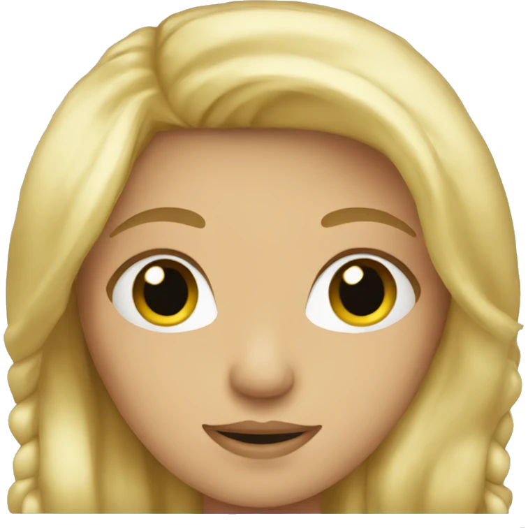 blonde girl emoji