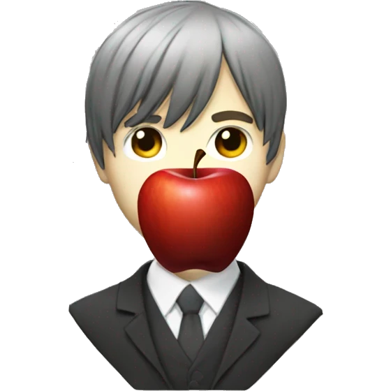 Light Yagami with apple emoji