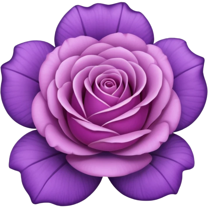 rose shape flower, no stem, now make it a purple emoji