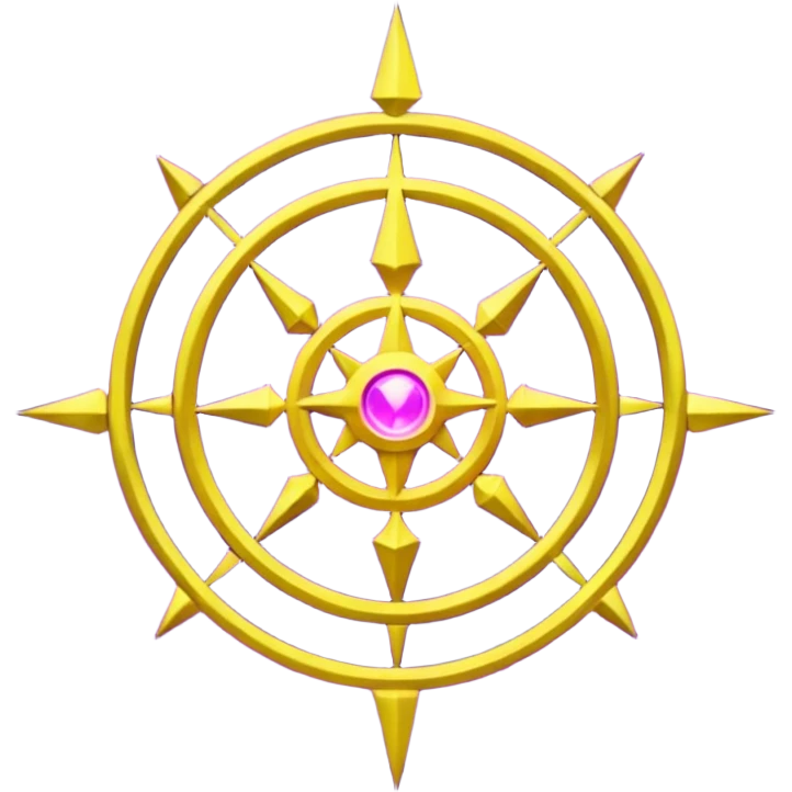 Wiz 101 casting sigil purple and yellow inspired storm magic  emoji