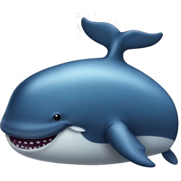A big fat whale emoji