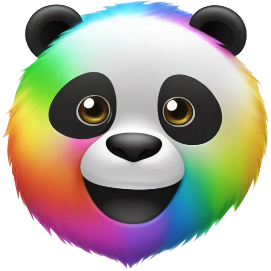rainbow panda  emoji