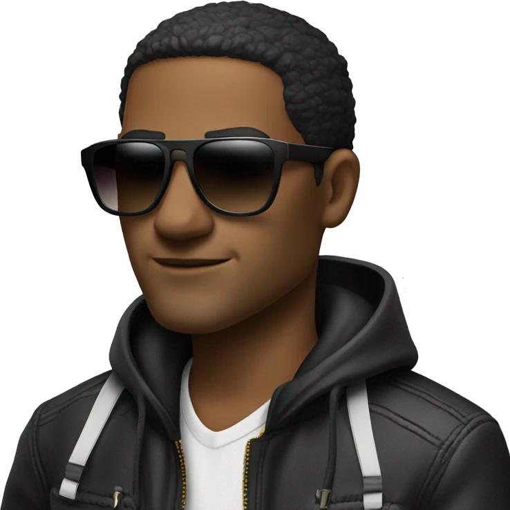 Dj with cigarette and sunglasses emoji
