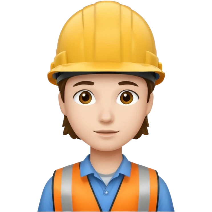 student in construction helmet emoji