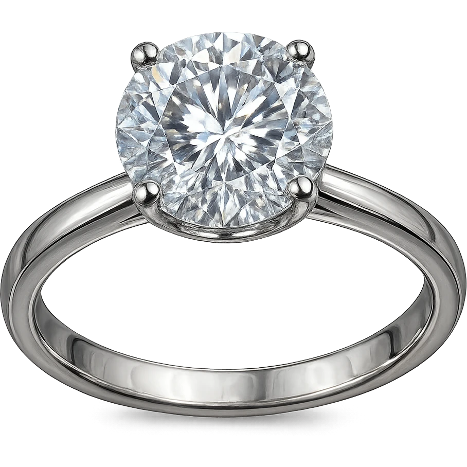 white sparkly gemstone ring emoji