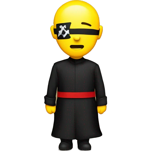 ￼Black flag with red meeting the middle with a yellow circle in the centre ￼ emoji