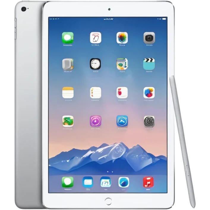 clean iPad Air, minimal, modern emoji
